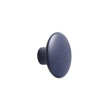 The Dots (S) Ø9cm, drewniany wieszak kropka - granatowy muuto-ilumia
