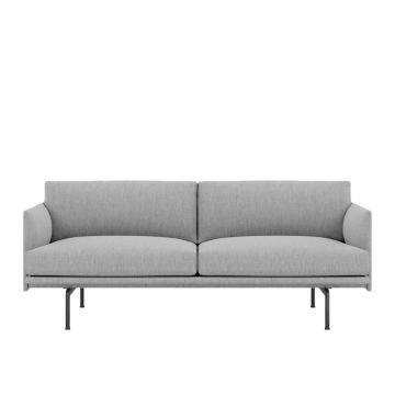 Outline-2-seater-Vancouver-14-black-base-Muuto-ilumia