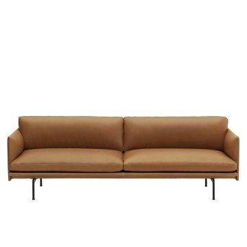 Outline-3-seater-Cognac-Refine-front-Muuto-ilumia