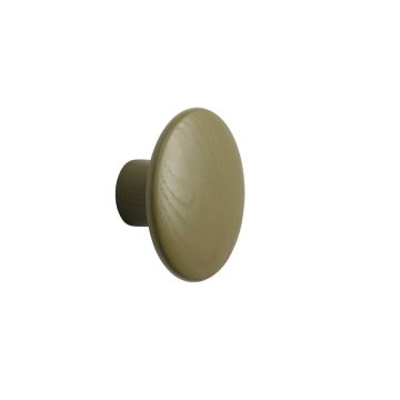 The_Dots_S_Ø9cm_drewniany_wieszak_kropka_oliwkowy_Muuto_ilumia