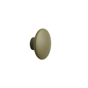 The_Dots_XS_Ø6,5cm_drewniany_wieszak_kropka_oliwkowy_Muuto_ilumia
