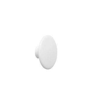 The Dots (XS) 6,5cm, drewniany wieszak kropka biały-Muuto-ilumia