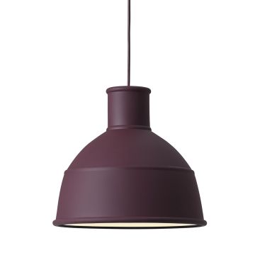 09018 Unfold - ponadczasowa lampa industrialna z silikonu - burgund