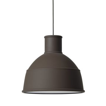 Unfold - ponadczasowa lampa industrialna z silikonu - ciemny brąz