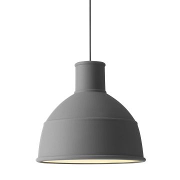 Unfold - ponadczasowa lampa industrialna z silikonu - szary