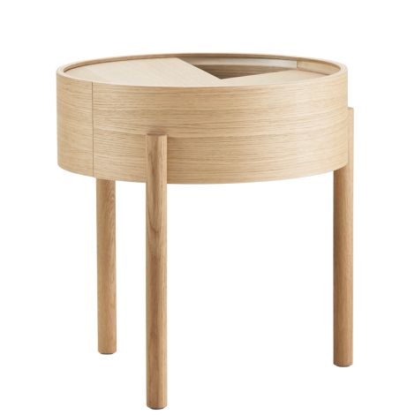 Arc Stolik Kawowy Ø42cm - Dąb | Nowoczesny Design | ilumia.pl
