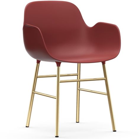 1400917_Form_Armchair_Steel_Brass_Red_Plastic_Red_Normann-Copenhagen-ilumia