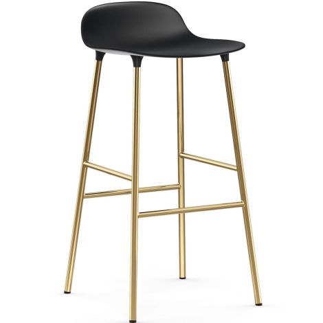 1400938_Form_Barstool_75cm_Steel_Brass_Black_Plastic_Black_Normann-Copenhagen-ilumia