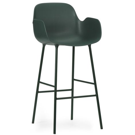 1402022_Form_Bar_Armchair_75cm_Steel_Green_Normann_CPH_ilumia