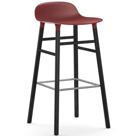 603223_Form_Barstool_75cm_Red_BlackWood_Normann-Copenhagen-ilumia