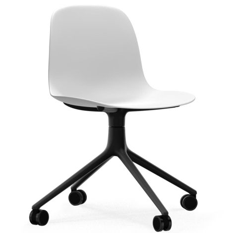 Form_krzesło_biurowe_na _4_kółkach_biały_Normann_Cph_ilumia