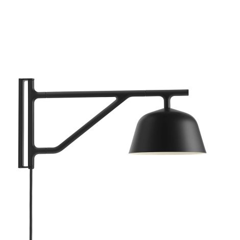 15311 Ambit Wall Muuto Black 16,7cm regulowana lampa ścienna - czarna