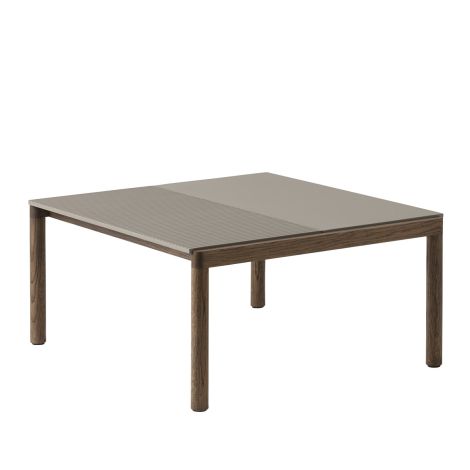 Couple_stolik_kawowy_średni_taupe_ciemny_dąb_Muuto_ilumia