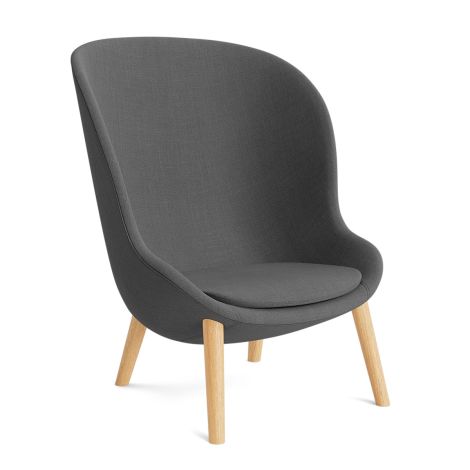 Hyg Lounge Chair High Upholstery - Remix 163/ Oak-ilumia