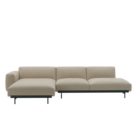 In Situ Muuto 3-seater Modular Corner Sofa - Beige, Ecriture 240|Designer Sofas on ilumia