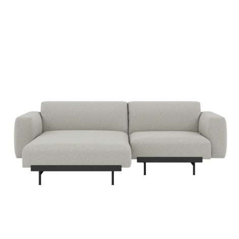 In Situ Muuto Modular Sofa Longue 2-seater - Grey, Clay 12 |Designer Sofas on ilumia
