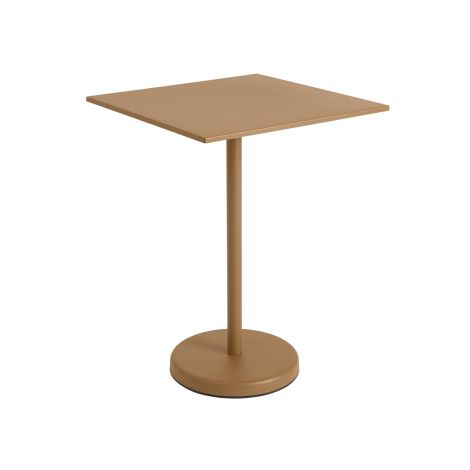 Muuto Linear Steel Café Table h95 or 105cm- Burnt Orange-31061| Modern Outdoor Tables