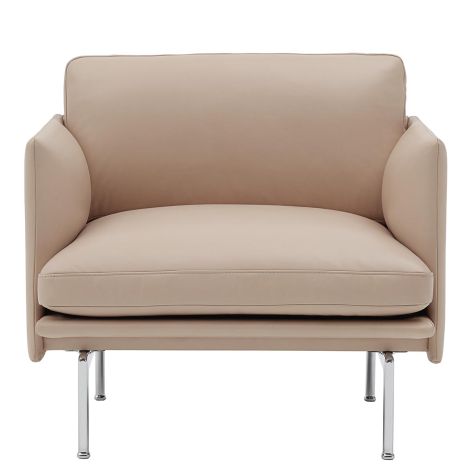 OutlineStudio_fotel_Refined Leather_skóra_premium_beż_Muuto_ilumia