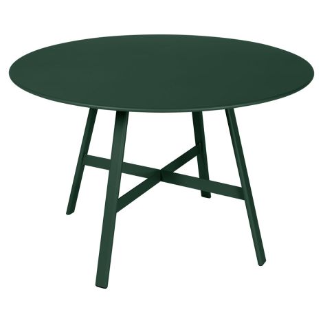 Fermob SO'O Outdoor Round Table Ø117cm - Cedar Green-326102|Durable Outdoor Furniture on ilumia