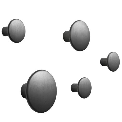 The_Dots_metal_set_of_5_aluminum_black_muuto-ilumia