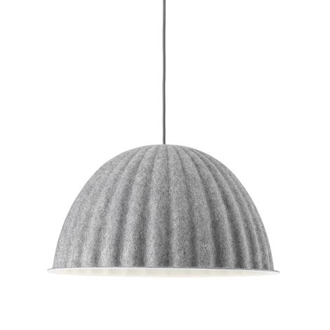 21362 Muuto Under The Bell 55cm Felt Pendant Lamp - Grey