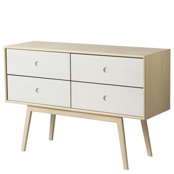 F22_komoda drewniana_dąb_biały_FDB_Mobler_ilumia