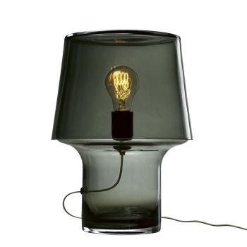 Cosy In Grey Hand Made Table Lamp - Smoke Black 01033