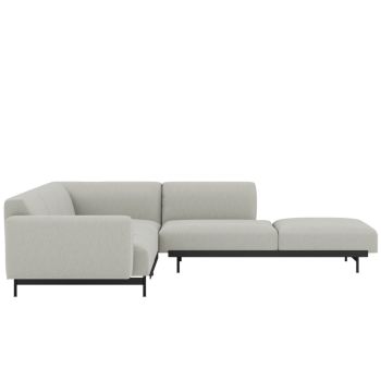 In Situ Muuto Modular Corner Sofa - Grey, Clay-12 |Designer Sofas on ilumia