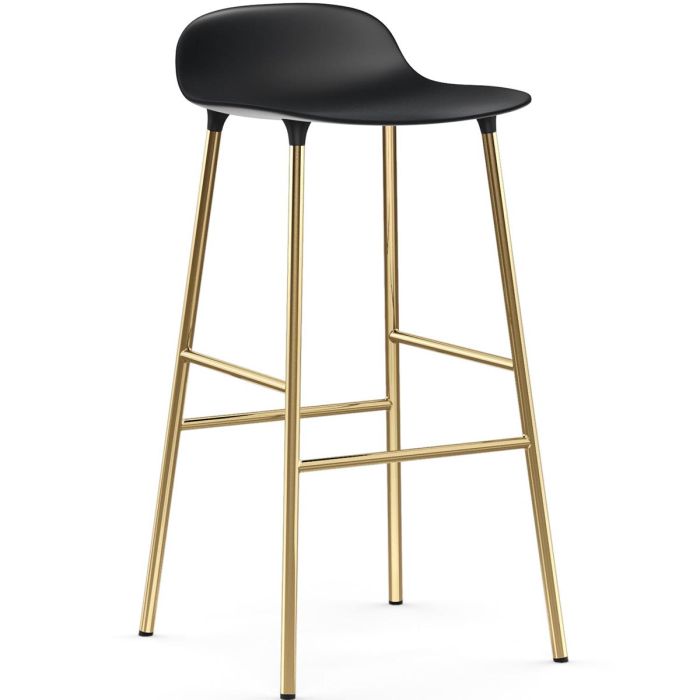 1400938_Form_Barstool_75cm_Steel_Brass_Black_Plastic_Black_Normann-Copenhagen-ilumia