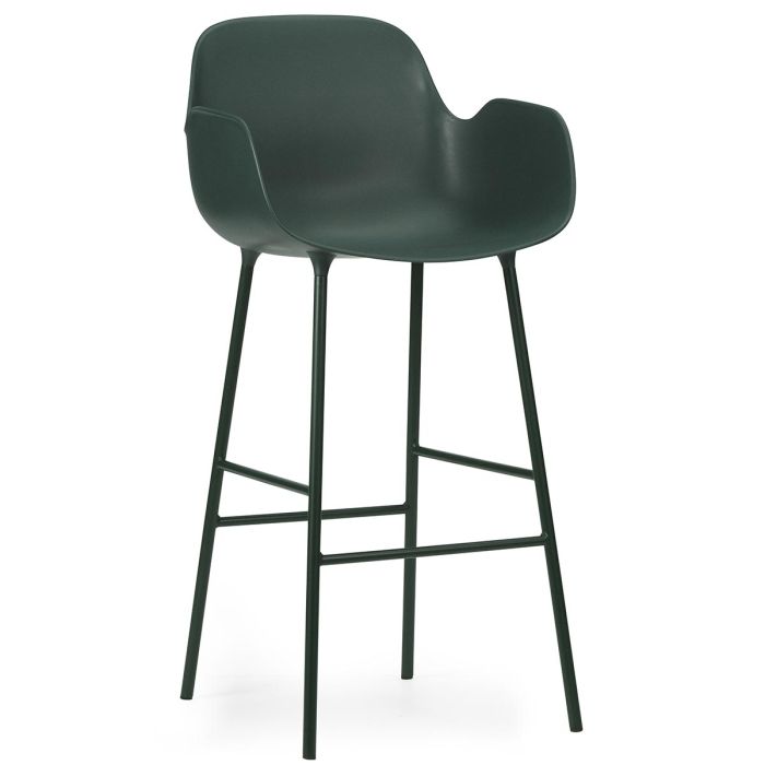 1402022_Form_Bar_Armchair_75cm_Steel_Green_Normann_CPH_ilumia