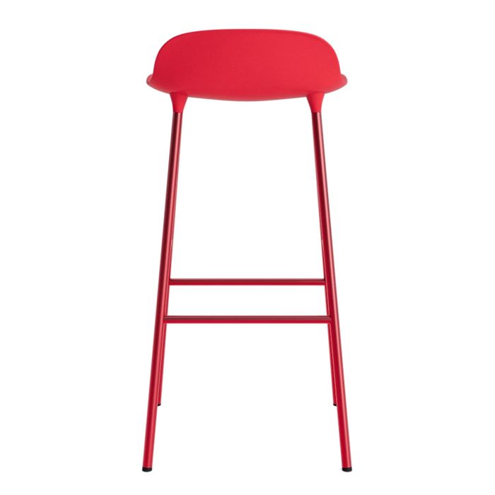 Form Barstool 75cm Steel - Red w cenie PLN1,197.68 ilumia in NORMANN COPENHAGEN, FURNITURE, Promotion of the Month - January 2022, CHAIRS | ARMCHAIRS, COUNTER STOOLS | BAR STOOLS