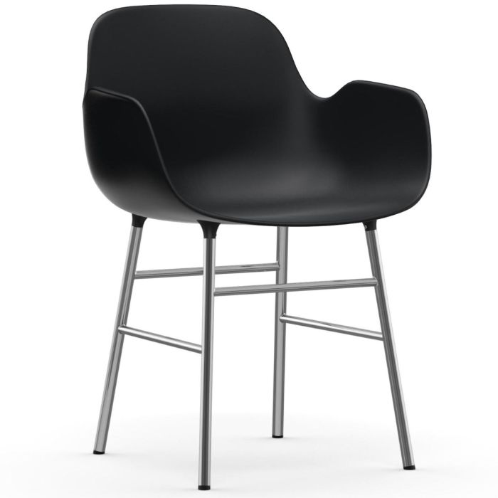 603152_Form_Armchair_BlackChrome_Normann-Copenhagen-ilumia
