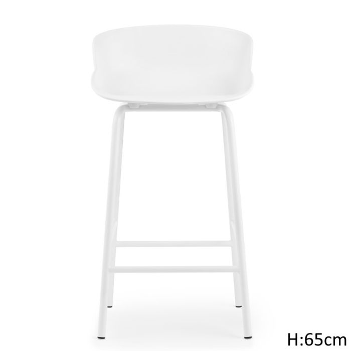 Hyg-stołek-barowy-65cm-biały-stal-Normann-Cph-ilumia