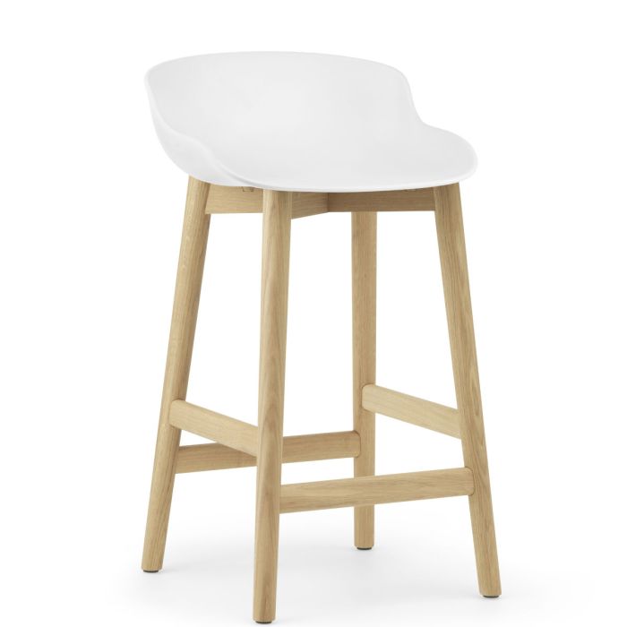 Hyg-stołek-barowy-65cm-biały-dąb-Normann-Cph-ilumia