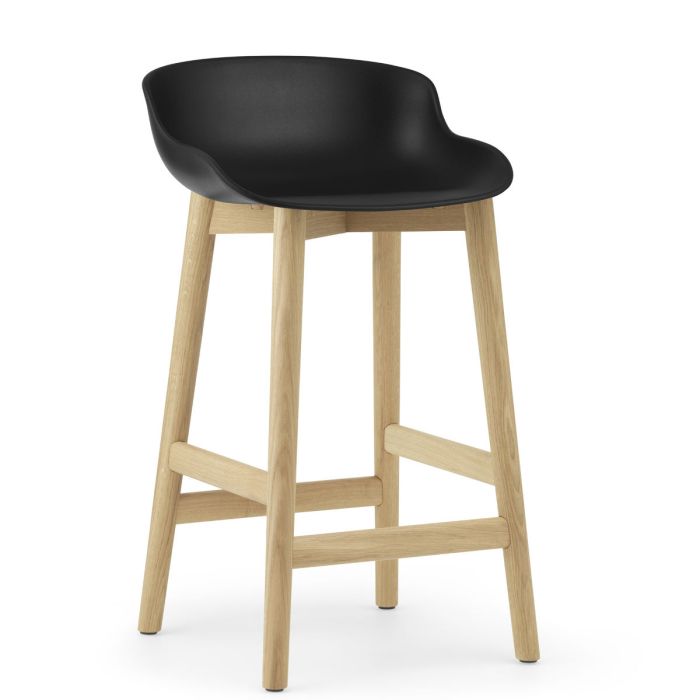 Hyg-stołek-barowy-65cm-czarny-dąb-Normann-Cph-ilumia
