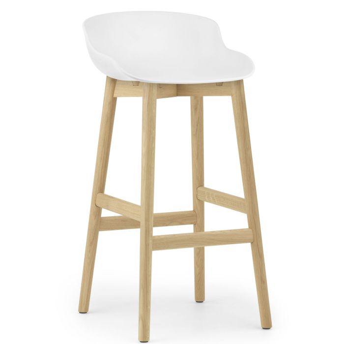 Hyg-stołek-barowy-75cm-biały-dąb-Normann-Cph-ilumia