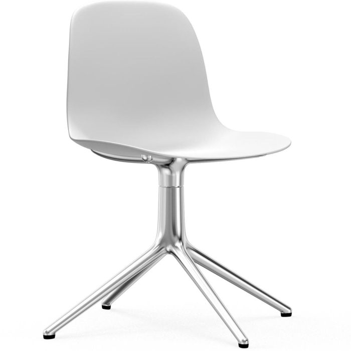 606000_Form_Chair_Swivel_4L_White_Alu_Normann_Copenhagen_ilumia