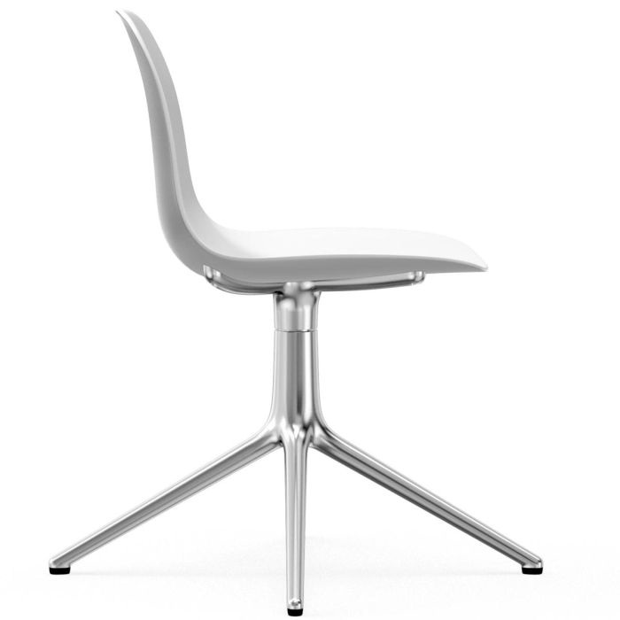 606000_Form_Chair_Swivel_4L_White_Alu_Normann_Copenhagen_ilumia