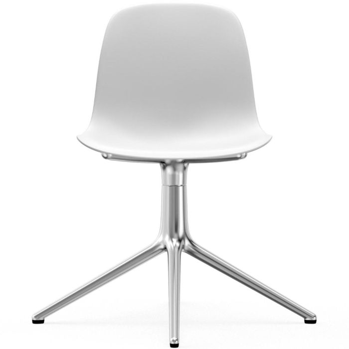 606000_Form_Chair_Swivel_4L_White_Alu_Normann_Copenhagen_ilumia