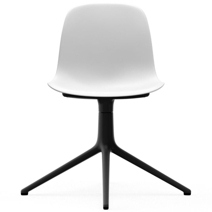 606010_Form_Chair_Swivel_4L_White_BlackAlu_Normann_Copenhagen_ilumia