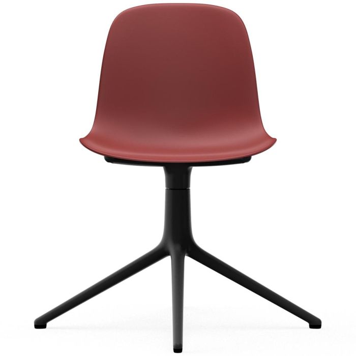 606015_Form_Chair_Swivel_4L_Red_BlackAlu_Normann_Copenhagen_ilumia