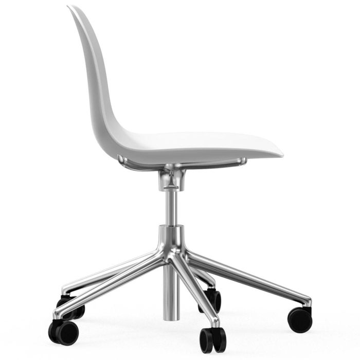606040_Form_Chair_Swivel_5W_Gaslift_White_Alu_Normann_Copenhagen_ilumia