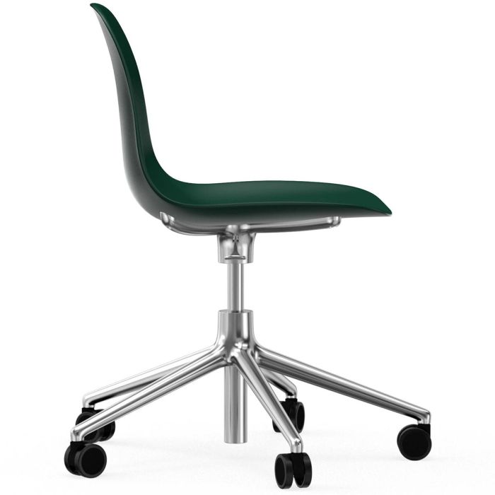 606044_Form_Chair_Swivel_5W_Gaslift_Green_Alu_Normann_Copenhagen_ilumia