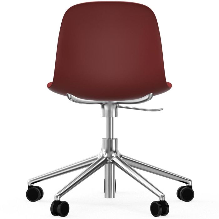 606045_Form_Chair_Swivel_5W_Gaslift_Red_Alu_Normann_Copenhagen_ilumia