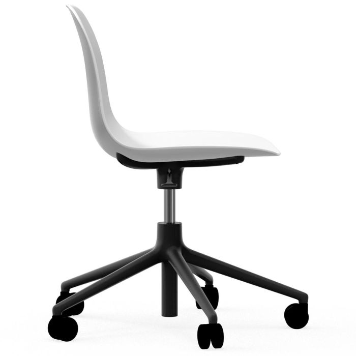 606050_Form_Chair_Swivel_5W_Gaslift_White_BlackAlu_Normann_Copenhagen_ilumia