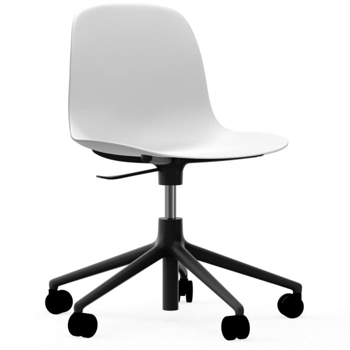 606050_Form_Chair_Swivel_5W_Gaslift_White_BlackAlu_Normann_Copenhagen_ilumia