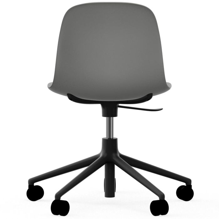 Form Chair Swivel with Castors and Gaslift - Grey/ Black
