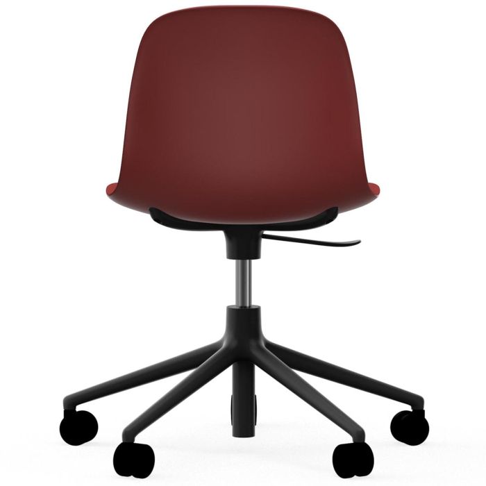 606055_Form_Chair_Swivel_5W_Gaslift_Red_BlackAlu_Normann_Copenhagen_ilumia