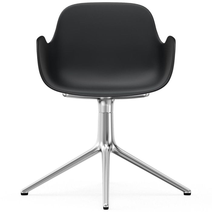 606102_Form_Armchair_Swivel_4L_Black_Alu_Normann-Copenhagen-ilumia