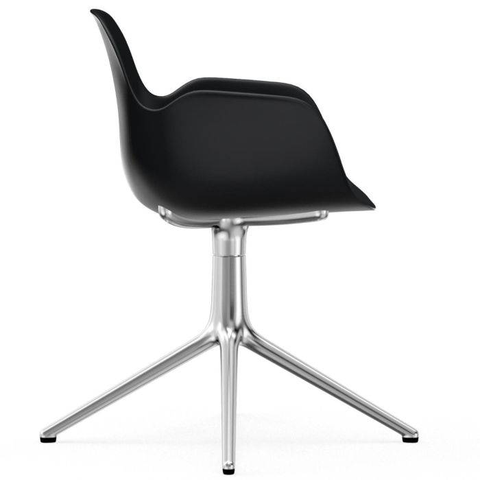 606102_Form_Armchair_Swivel_4L_Black_Alu_Normann-Copenhagen-ilumia